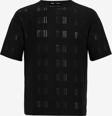 Tricou de la VAMOS CLO pe negru: față