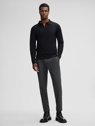 Coupe slim Pantalon à plis 'Lui' STRELLSON en gris