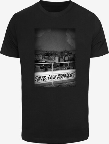 Mister Tee - Camiseta 'Paris' en negro: frente