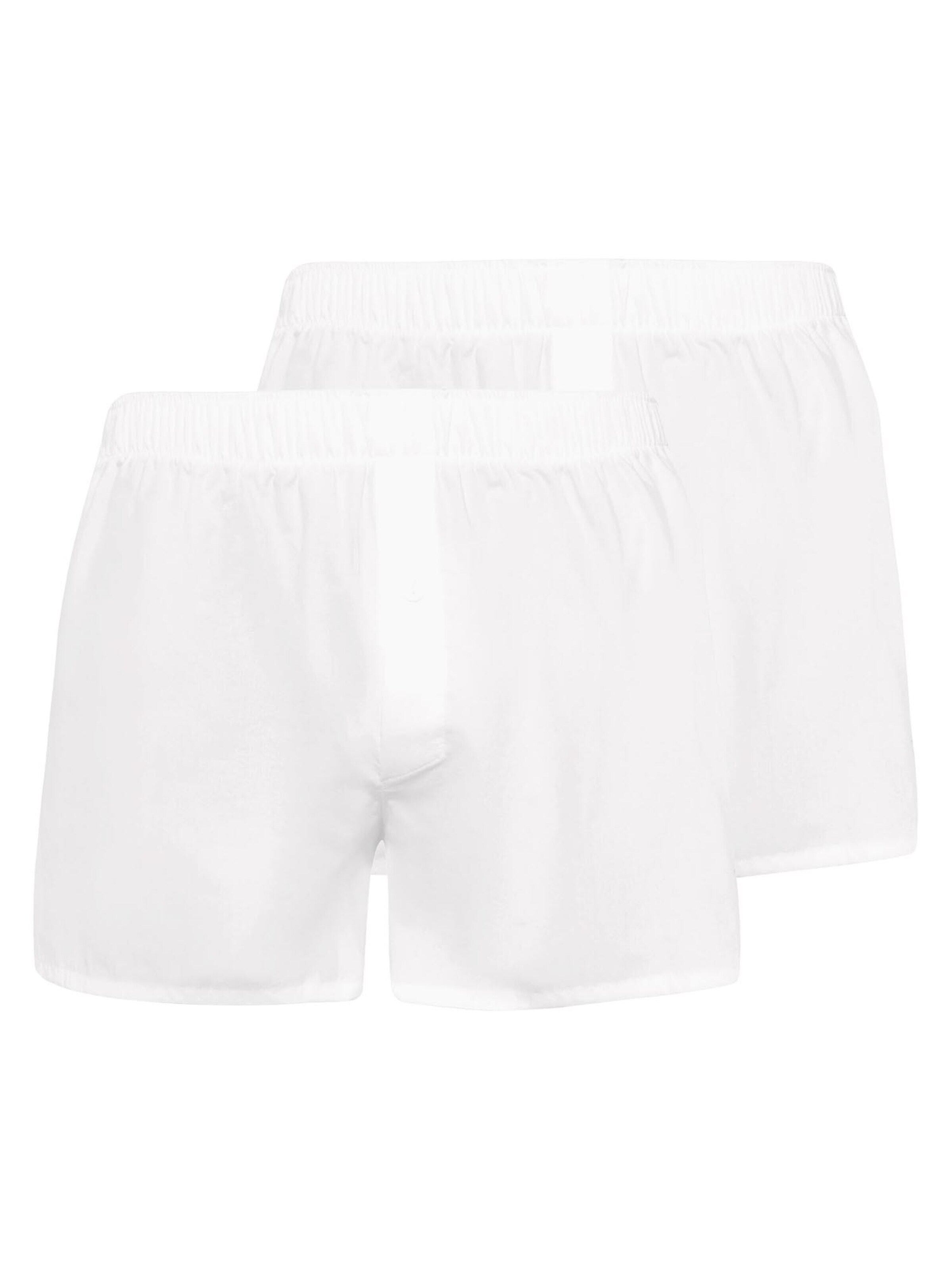 Hanro Boxer shorts 'Fancy Woven' in White: front