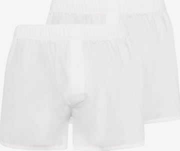 Hanro Boxer shorts 'Fancy Woven' in White: front