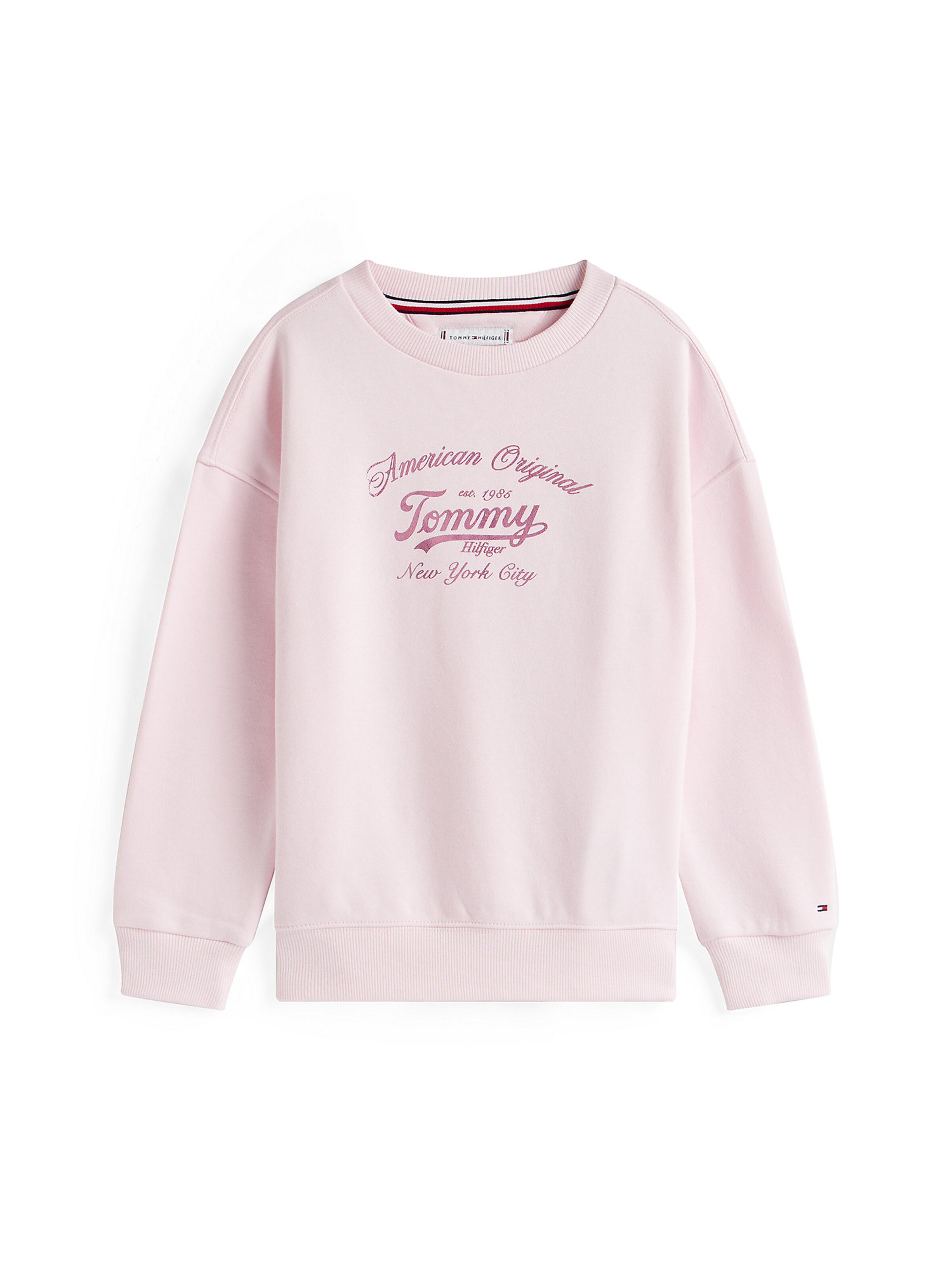 TOMMY HILFIGER Mikina – pink: přední strana