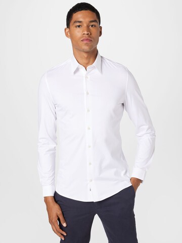 DRYKORN Slim fit Overhemd 'ZED' in Wit: voorkant