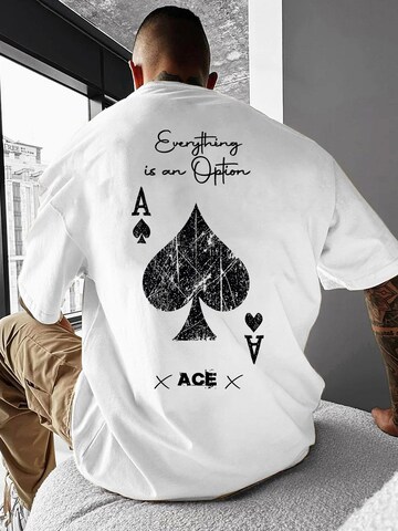 RMK Shirt 'Poker ACE' in Weiß