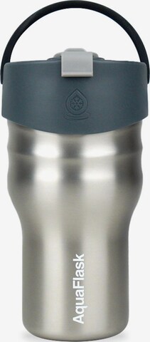 AquaFlask Láhev na vodu 'AquaFlask Termoláhev TUMBLER 591 ml' – stříbrná: přední strana