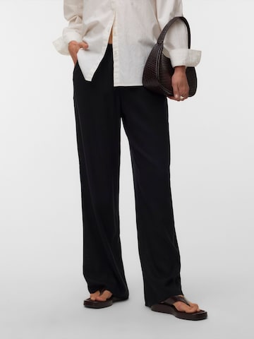 VERO MODA Wide leg Pants 'VMROSIE' in Black: front