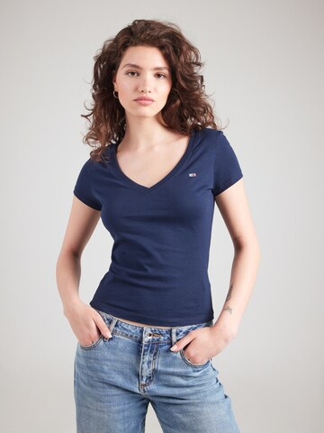 Tommy Jeans T-shirt i blå: framsida