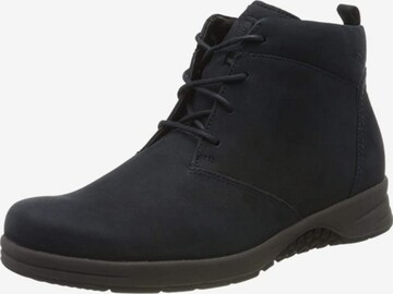 Ganter Lace-Up Ankle Boots in Blue: front
