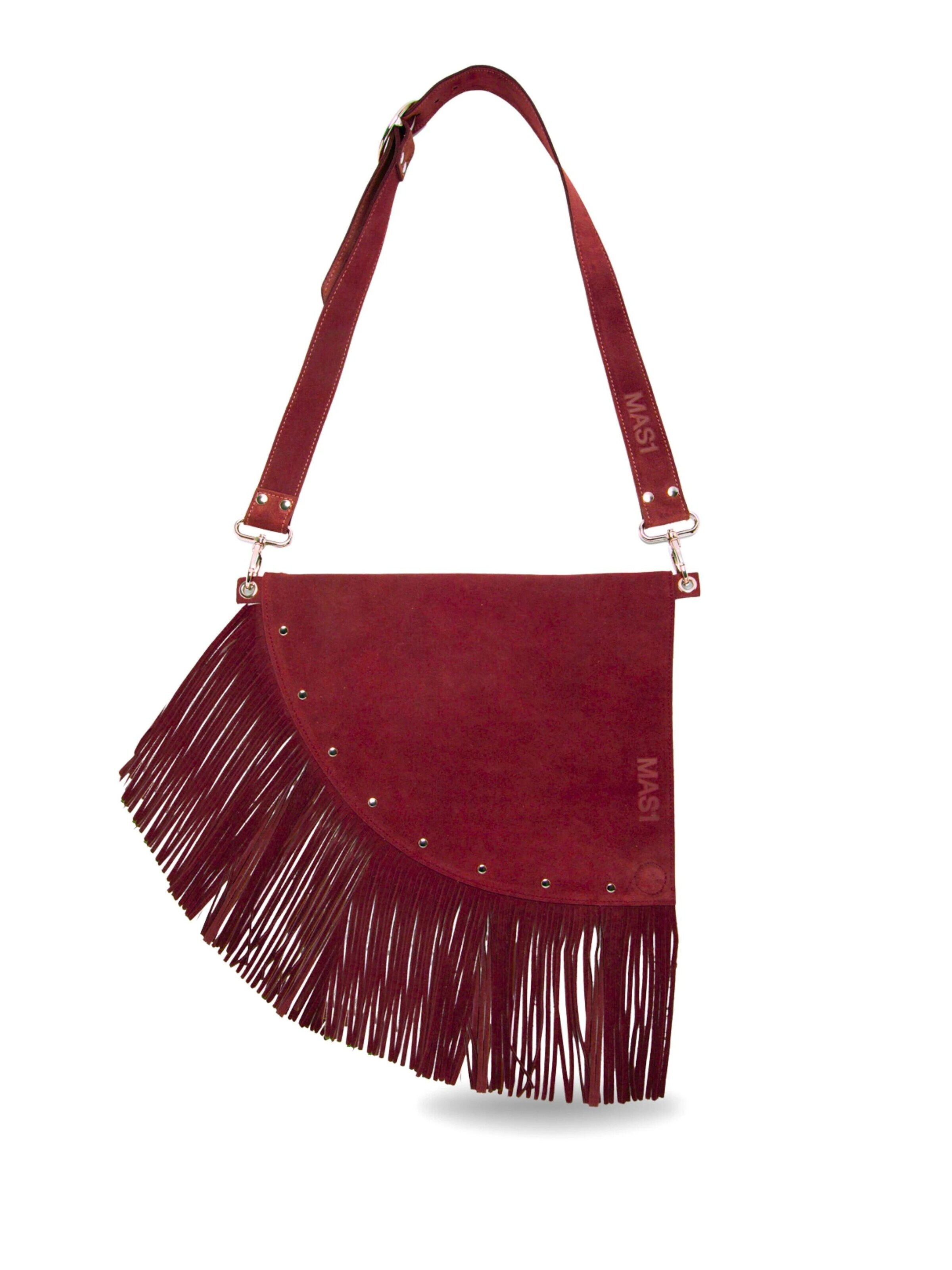 Borsa a spalla 'D Boho Bag' di MAS1 in rosso