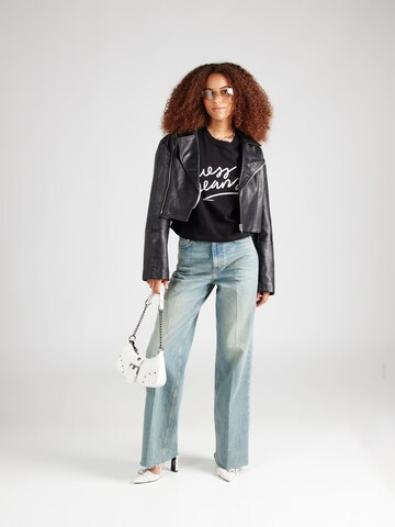 GUESS JEANS Tričko – černá