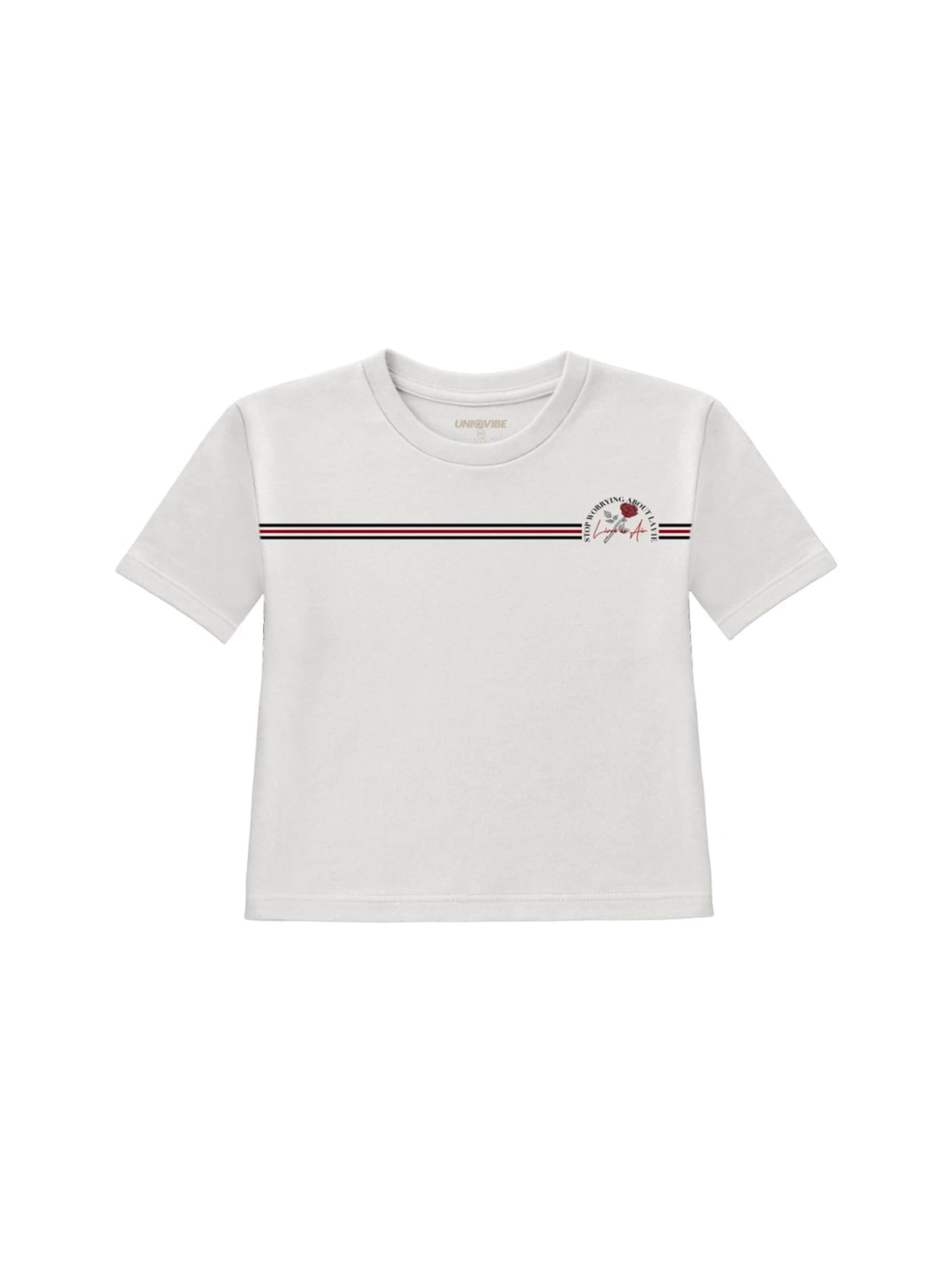 UNIQVIBE Shirt in Zwart: voorkant