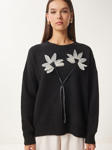 Happiness İstanbul Πουλόβερ σε μαύρο: μπροστά