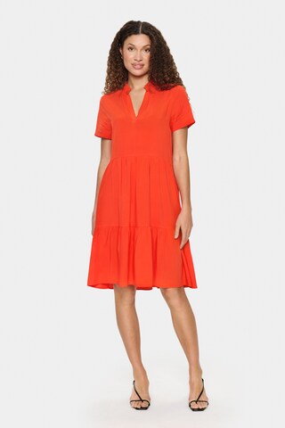 SAINT TROPEZ Kleid 'Eda' in Orange: Vorderseite