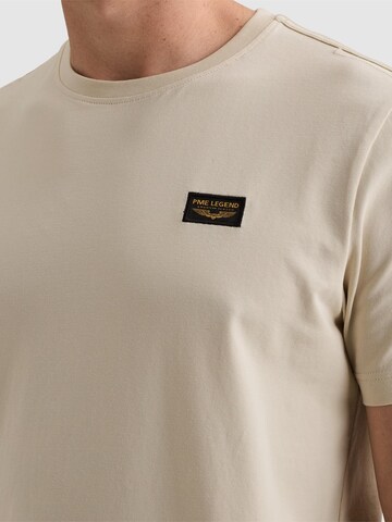PME Legend Shirt 'American Classic T-shirt in cotton with stretch' in Beige