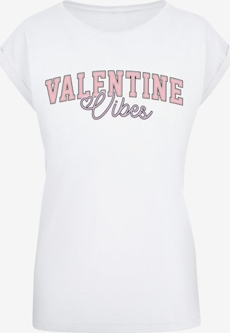 F4NT4STIC T-Shirt 'Valentinstag Valentine Vibes' in Weiß: Vorderseite