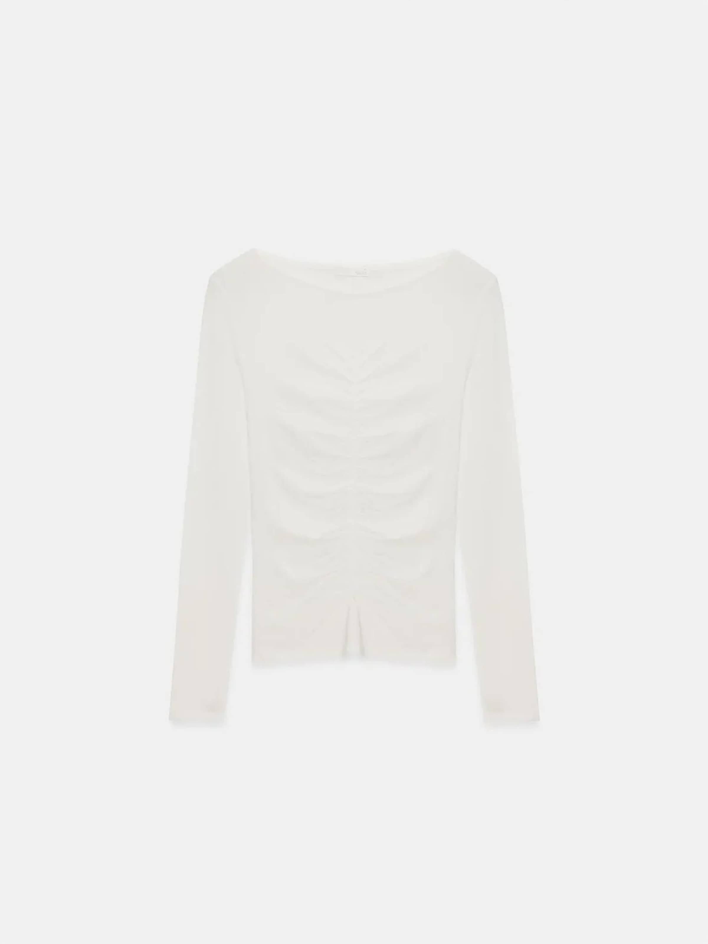 T-shirt Dilvin en blanc : devant