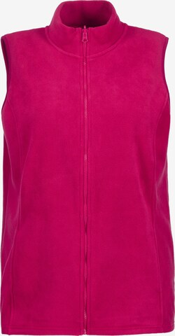 Ulla Popken Bodywarmer in Roze: voorkant