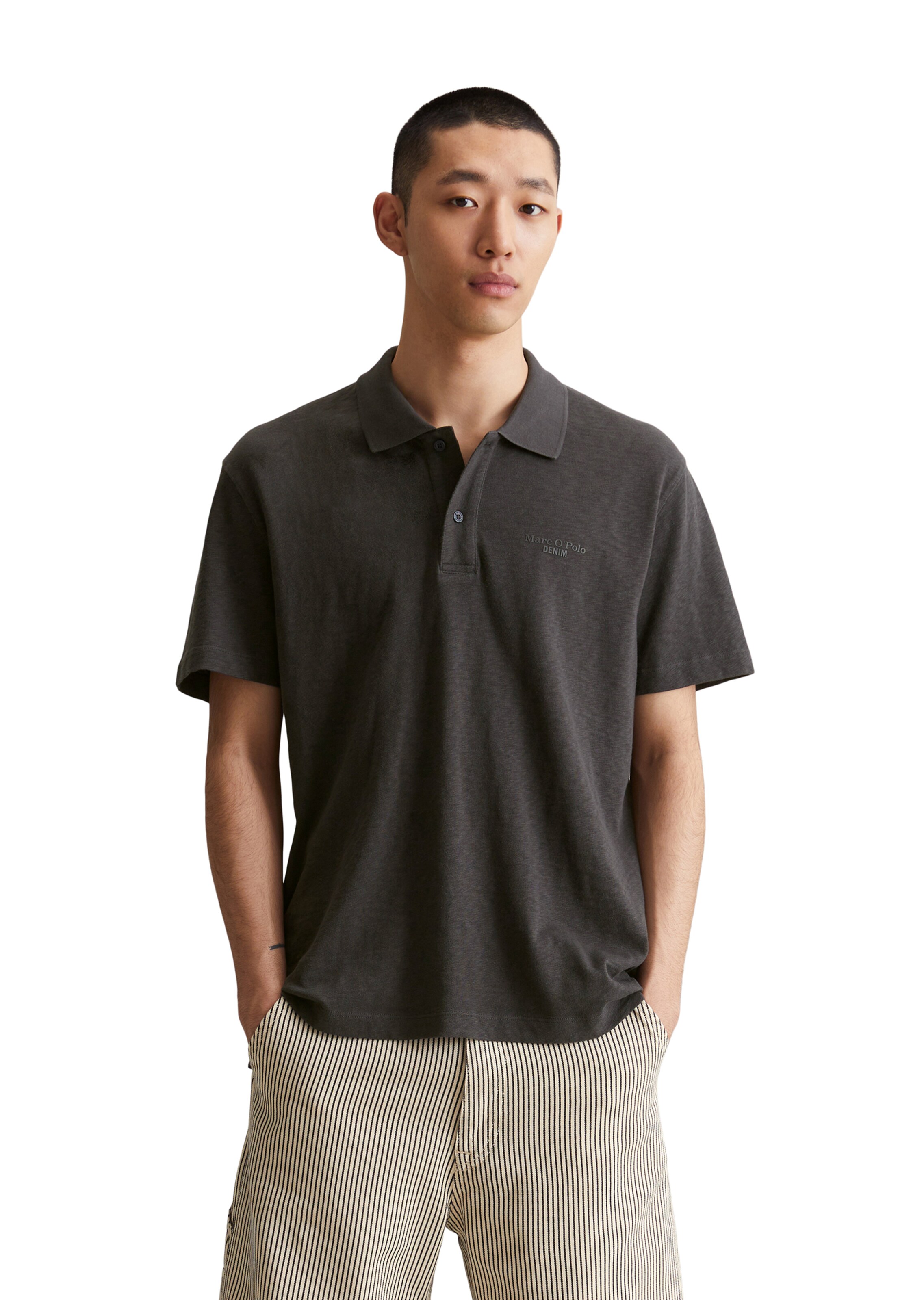 Marc O'Polo DENIM Majica | siva barva: sprednja stran