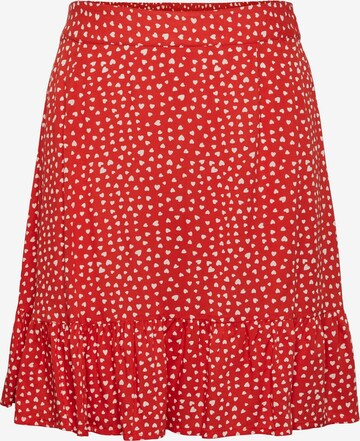 PIECES Skirt 'NYA' in Red: front