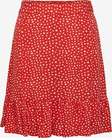 PIECES Skirt 'NYA' in Red: front