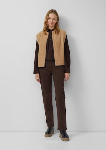 s.Oliver Gebreide bodywarmer in Bruin