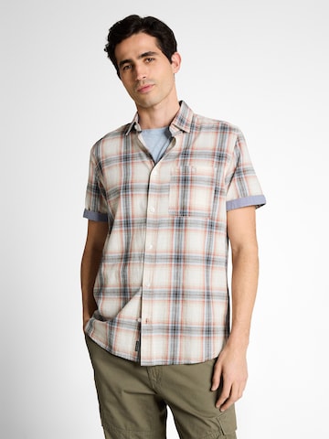 TOM TAILOR Regular fit Button Up Shirt in White: front