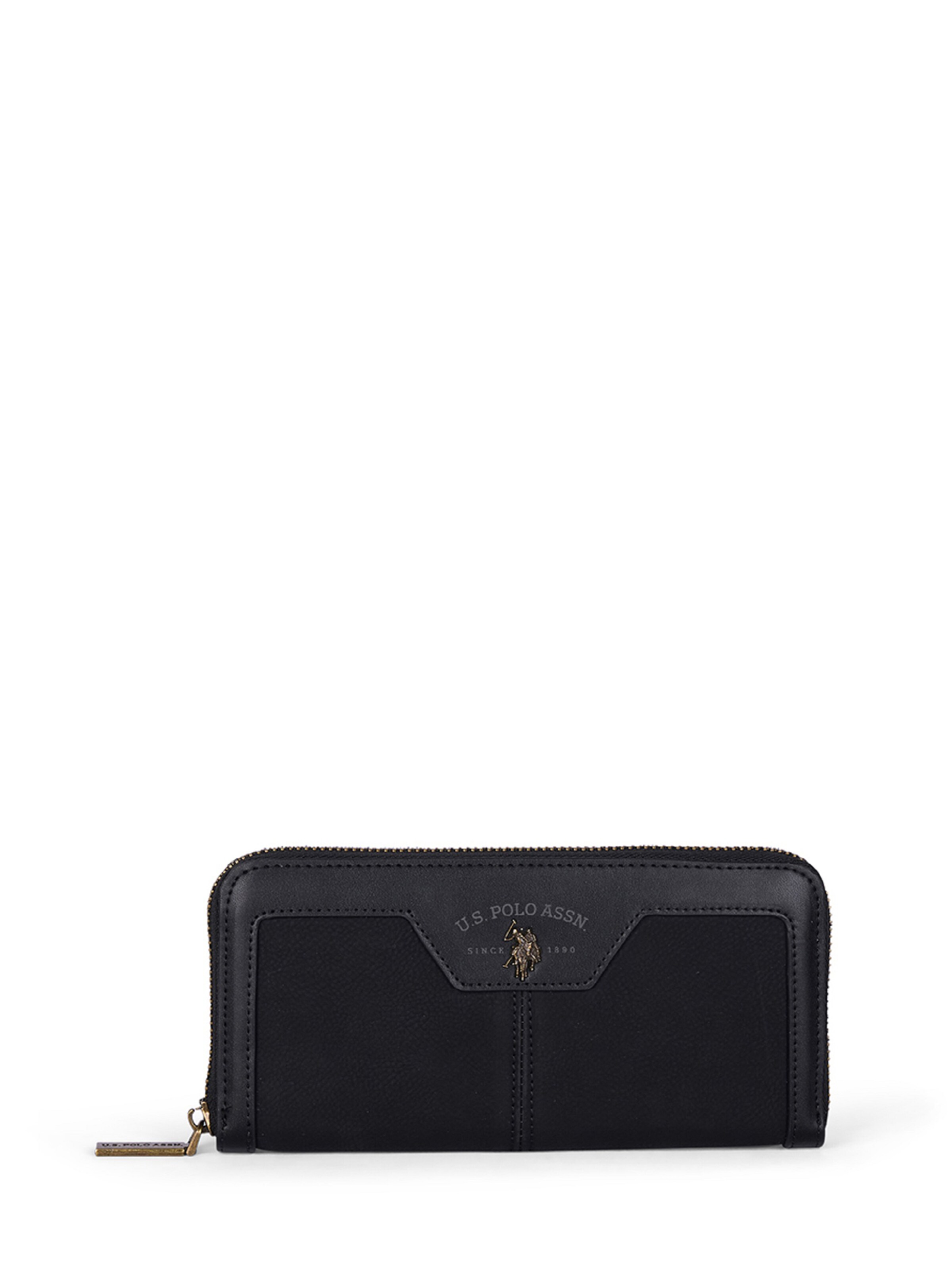 Portamonete di U.S. POLO ASSN. in marrone: frontale