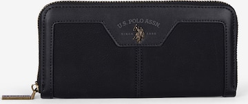 Portamonete di U.S. POLO ASSN. in marrone: frontale