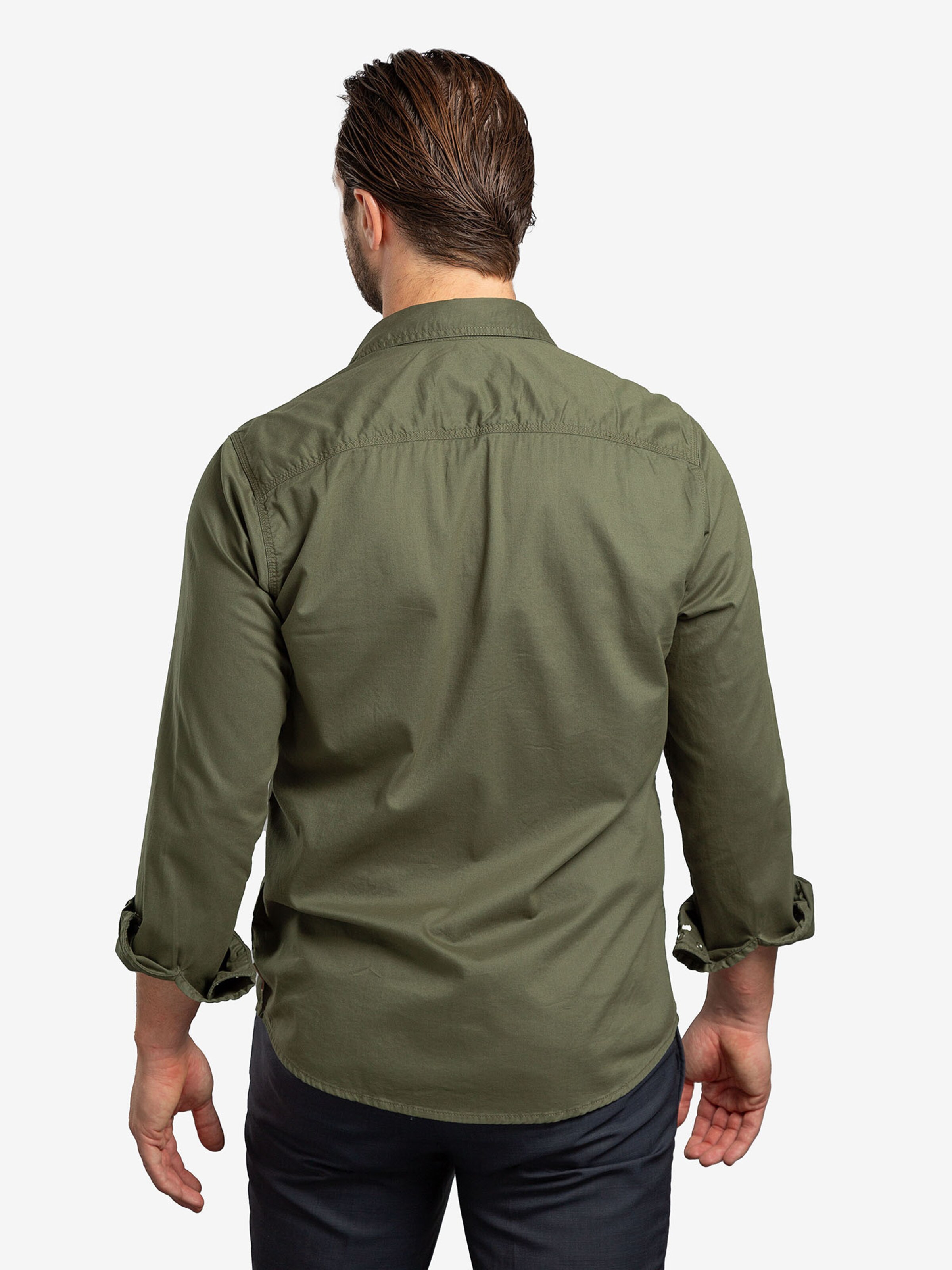 Checker Regular fit Button Up Shirt ' Dynasty Denim ' in Green