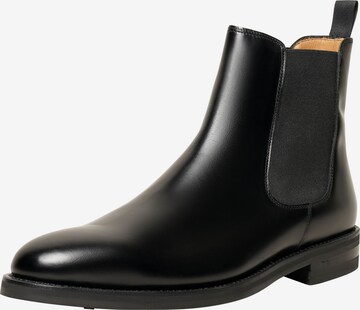 Henry Stevens Chelsea Boots 'Marshall CB' in Black: front