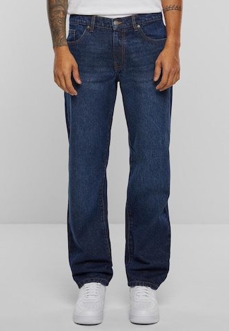 Urban Classics Loosefit Jeans in Blauw: voorkant