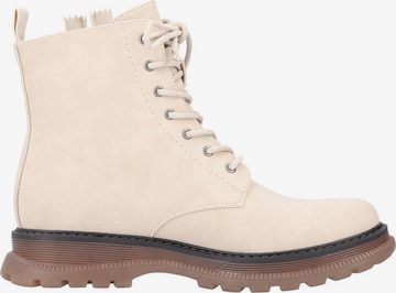 Rieker Schnürstiefelette in Beige