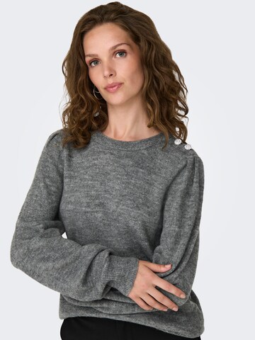 JDY Sweater 'JDYELANORA' in Grey: front