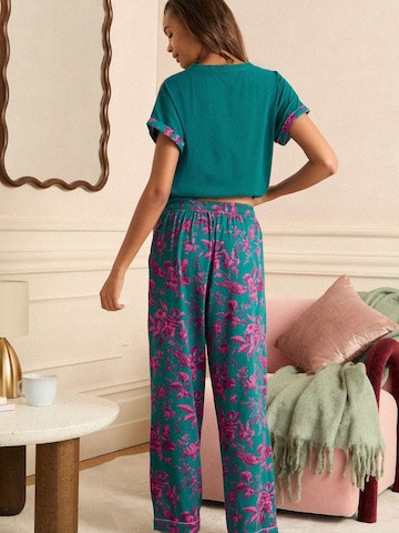 love & roses Pijama in Grün