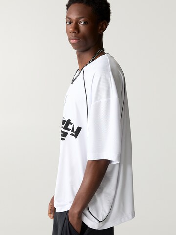 Maglietta 'STWD' di Pull&Bear in bianco: frontale