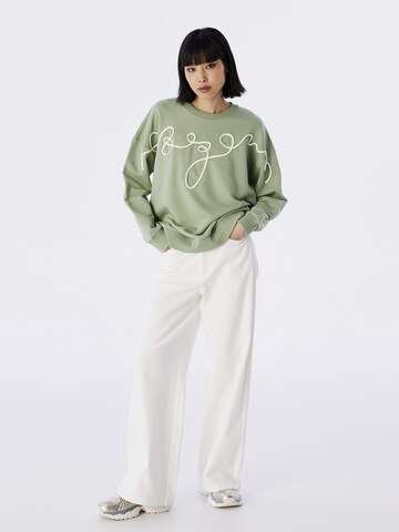 Sweat-shirt Twist en vert