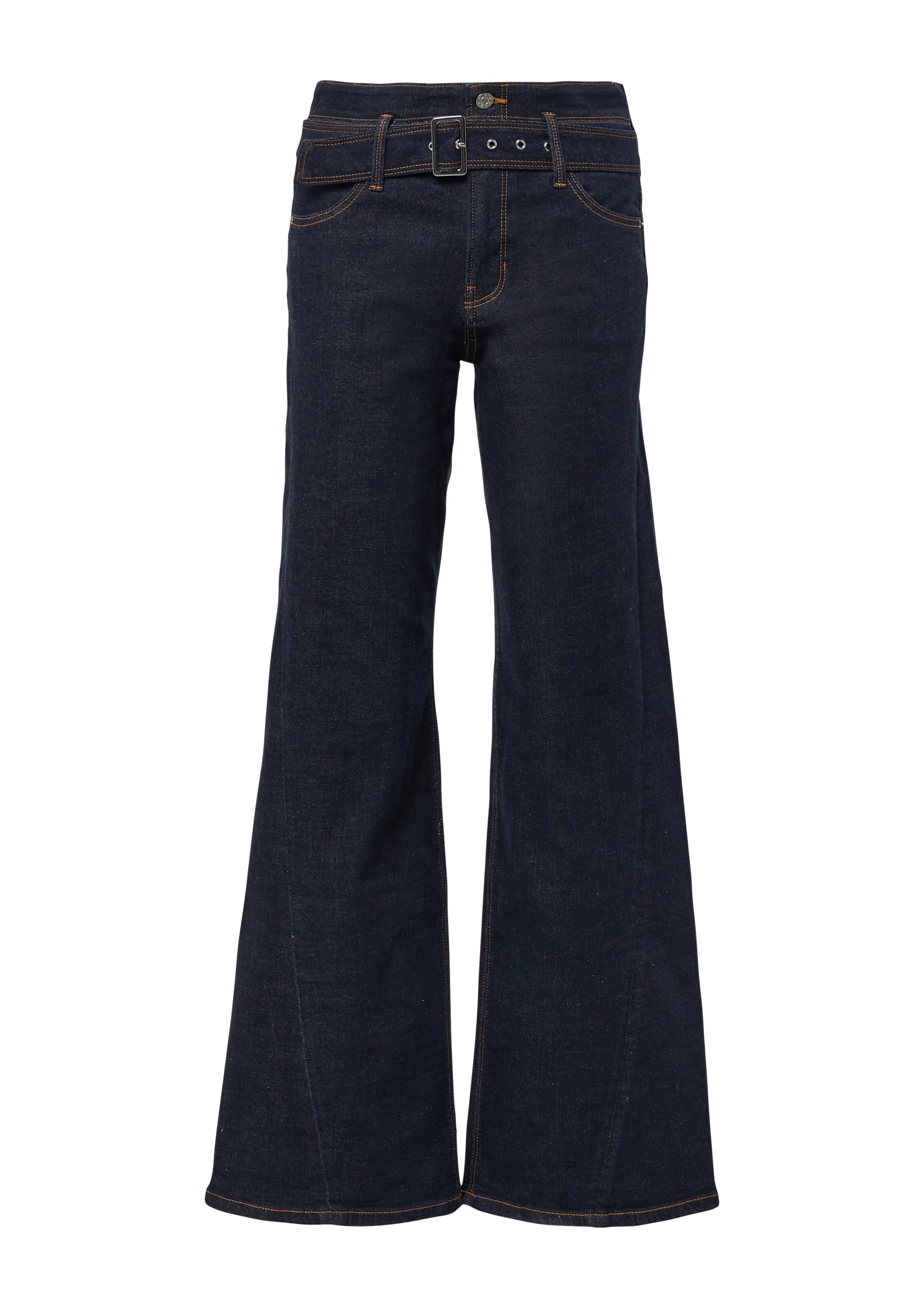 s.Oliver Flared Jeans 'SURI' in Blauw: voorkant