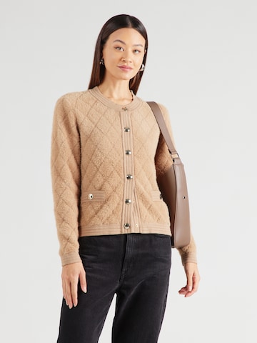 MORE & MORE Knit cardigan in Beige: front