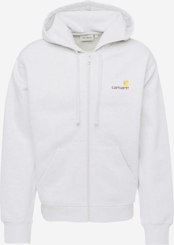 Veste de survêtement Carhartt WIP en gris : devant