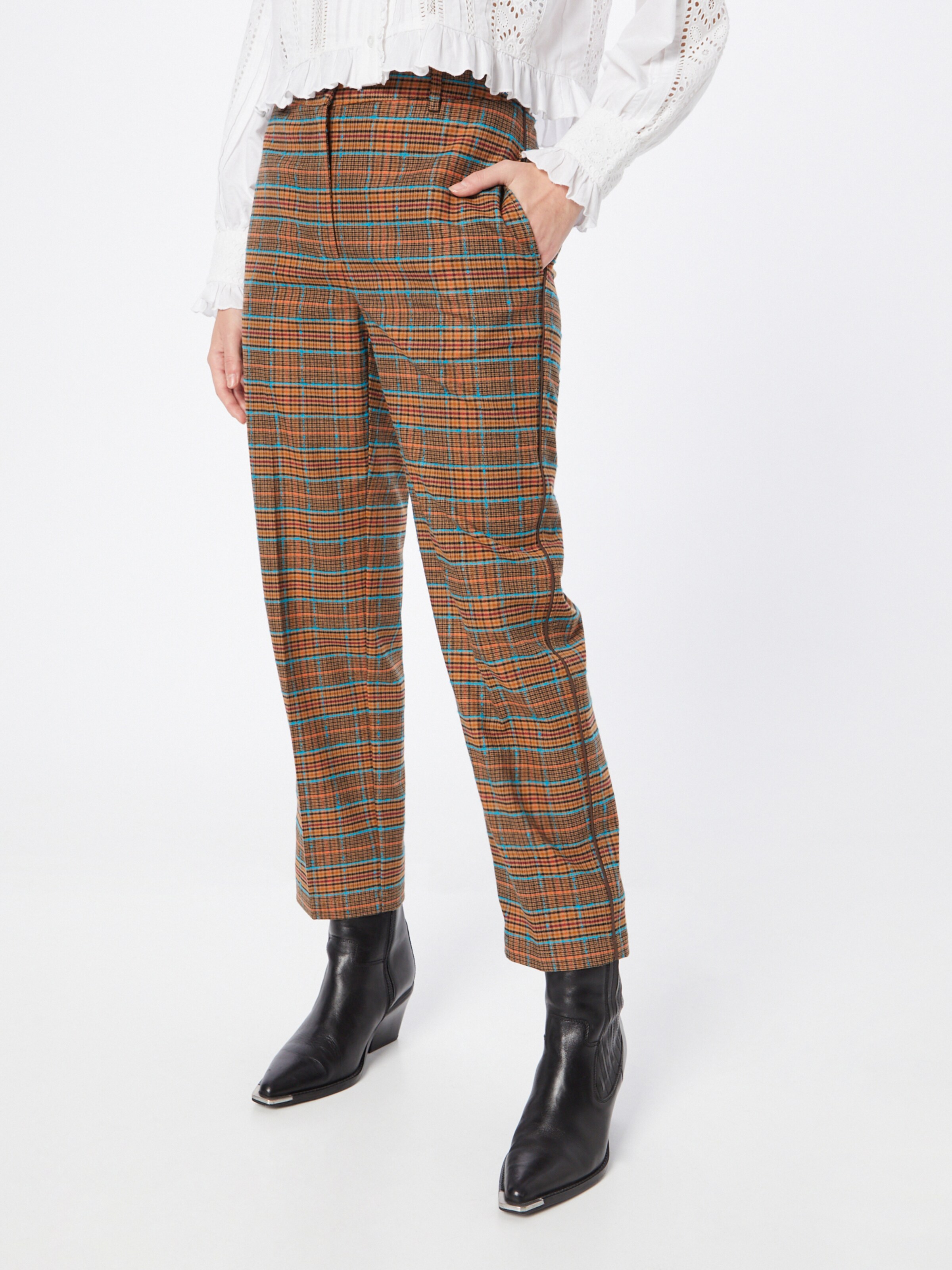 MODA DONNA Pantaloni Pantaloni chino Slouchy EU: 44 Object Pantaloni chino Grigio/Nero 48 sconto 51%