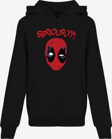 F4NT4STIC Sweatshirt 'Marvel Deadpool Seriously' in Black: front