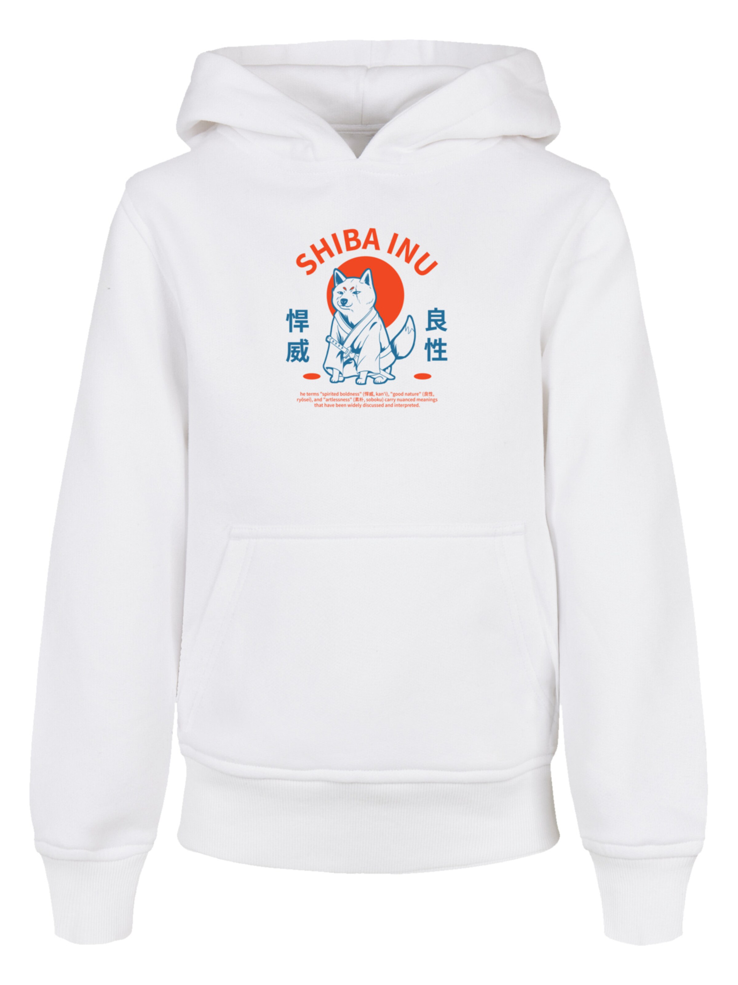 F4NT4STIC Sweatshirt 'Japanischer Shiba Inu Hund' in White: front