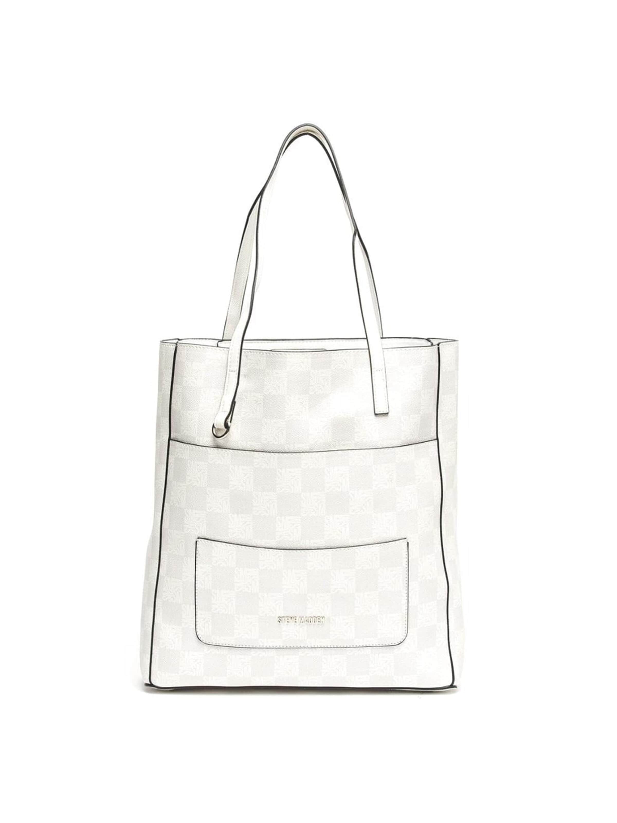 STEVE MADDEN Shopper 'Kimlogo' i hvid: forside