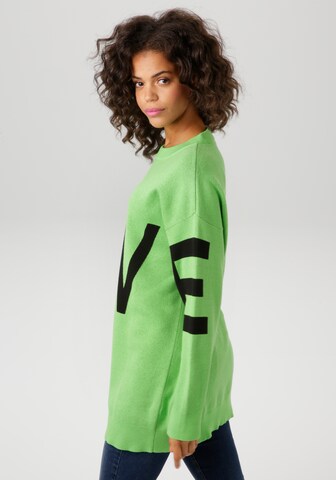 Aniston CASUAL Pullover in Grün