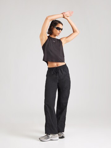 PUMA Sporttop 'Cloudspun' in Schwarz