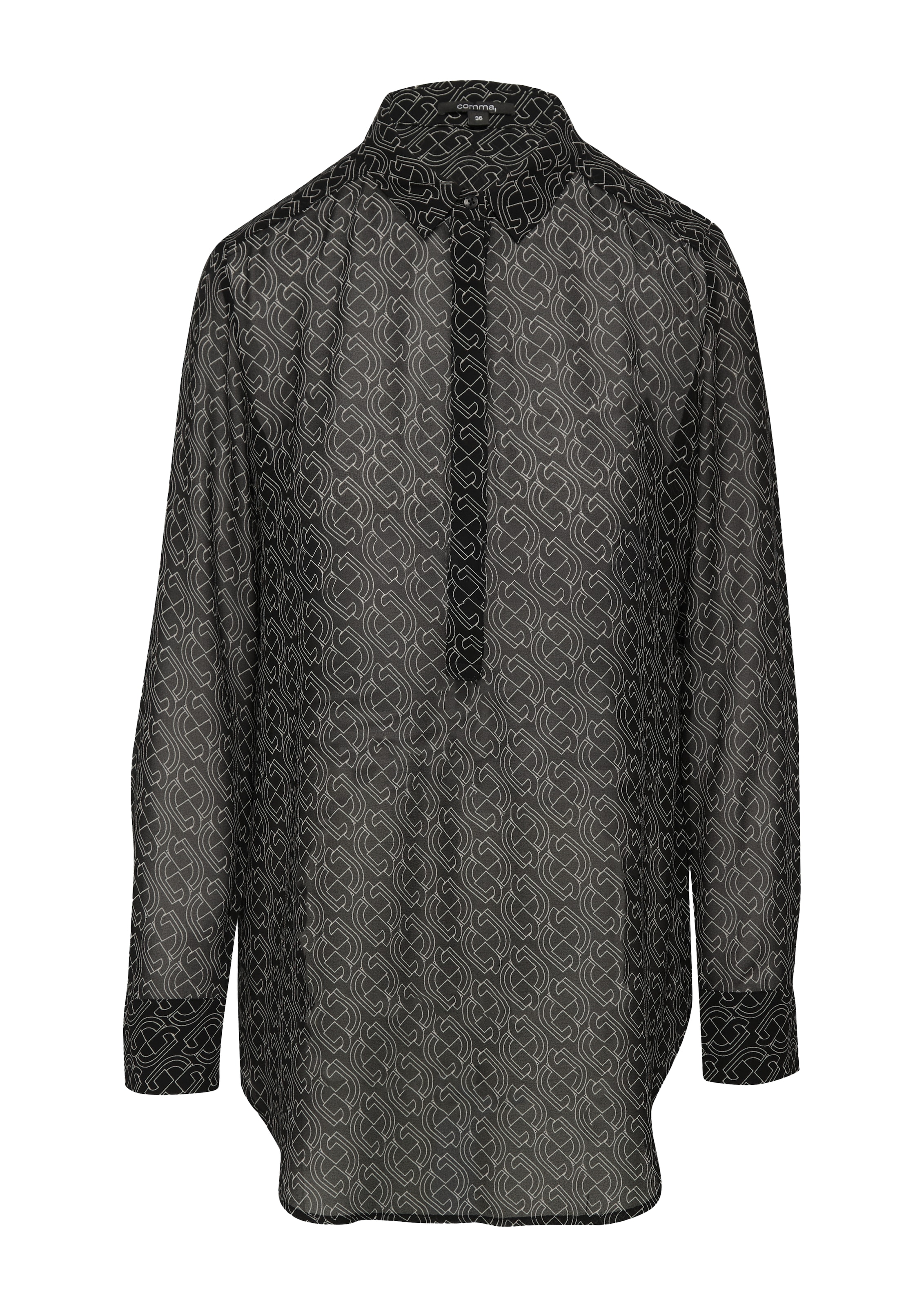 COMMA Bluse in Schwarz: Vorderseite