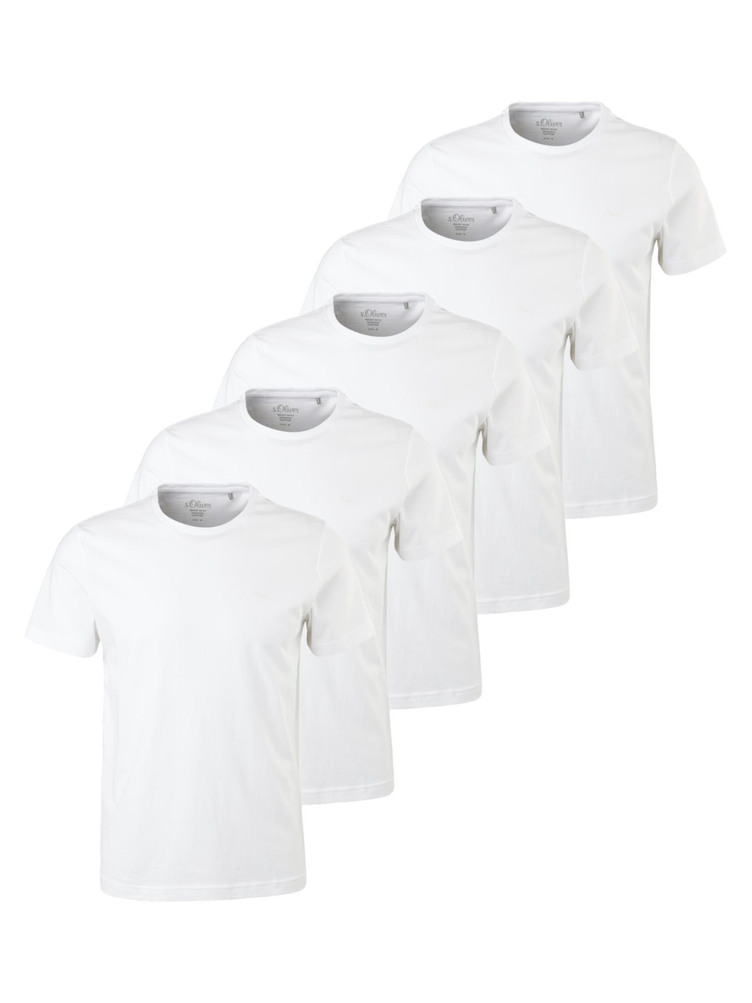 s.Oliver Shirt 'Basic'‌‌‌‌ in Weiß: Vorderseite