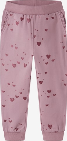 NAME IT Tapered Housut 'NMFOMA' värissä lila: etupuoli