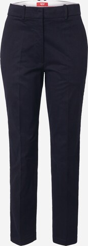 ESPRIT Trousers with creases in Black: front