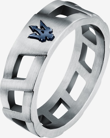 Maserati Ring in Silber: Vorderseite